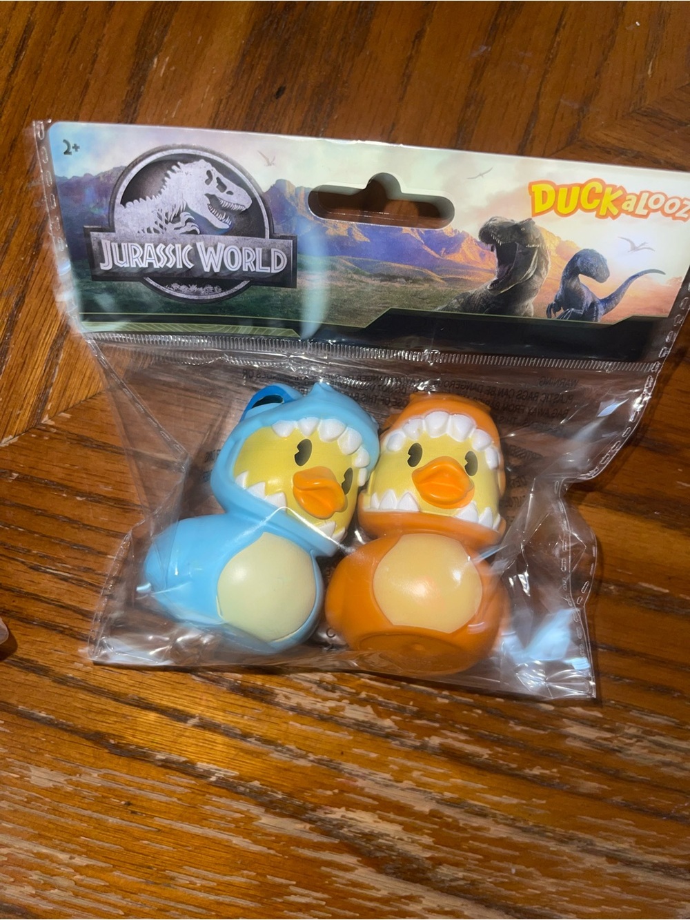 Jurassic World Duckalooz Dino Costume Rubber Duck Set - Blue & Orange